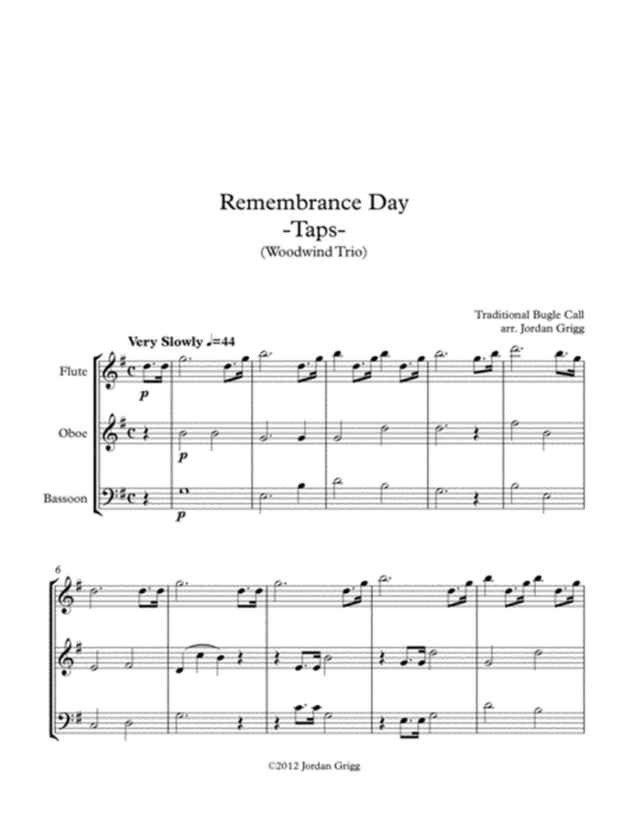 Remembrance Day. 'Taps' (Woodwind Trio) image number null