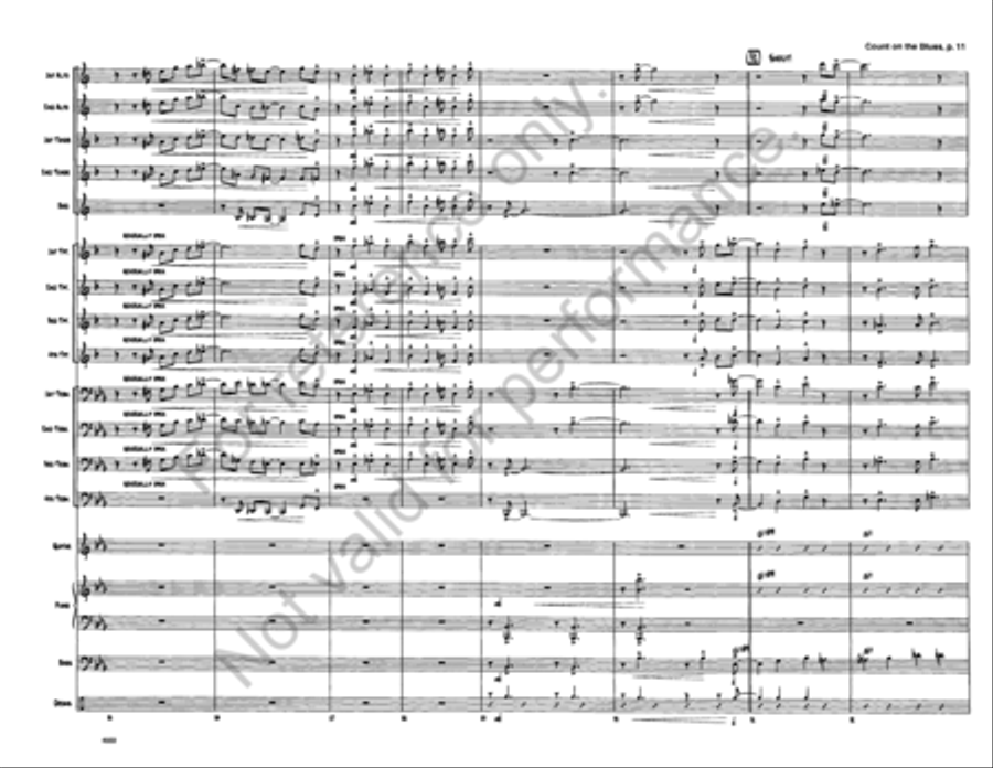 Count on the Blues Jazz Ensemble scores gallery preview page 12