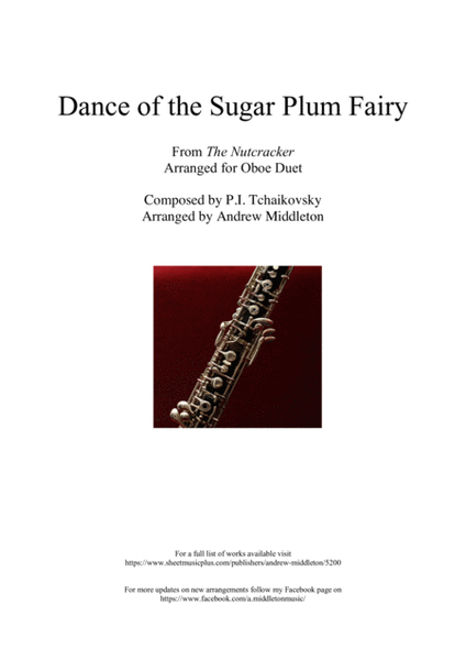 Dance of the Sugar Plum Fairy arranged for Oboe Duet image number null