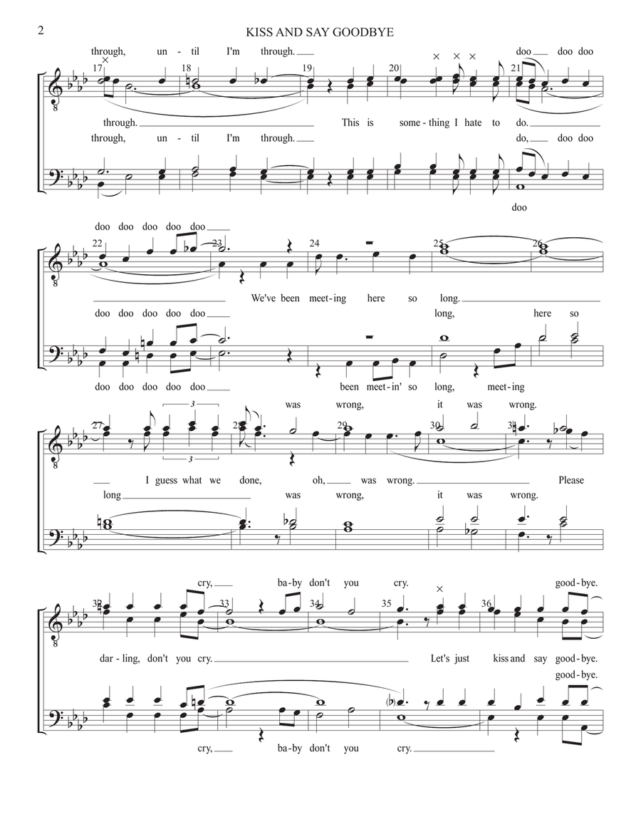 Kiss And Say Goodbye Kiss And Say Goodbye Small Ensemble scores gallery preview page 2