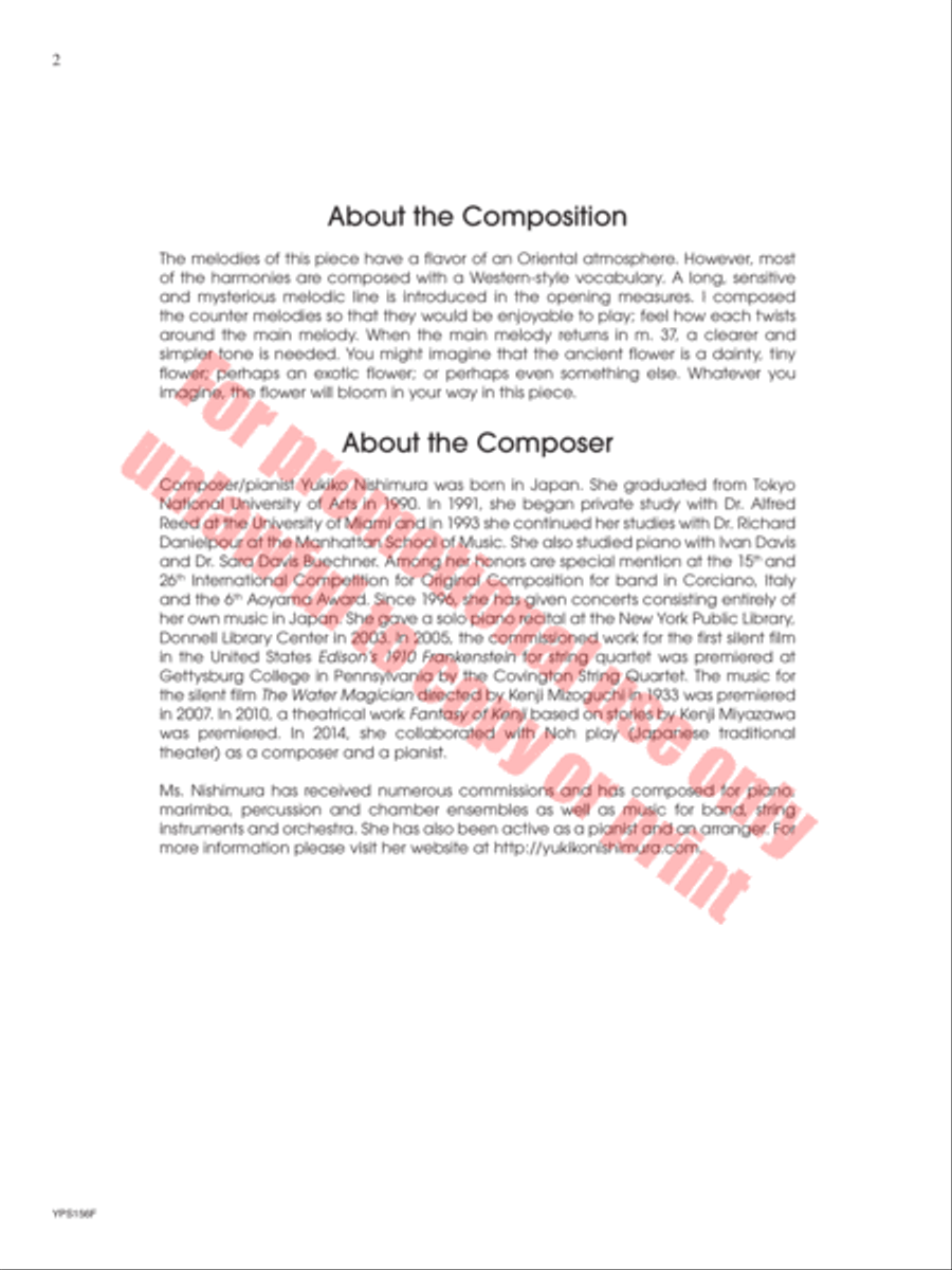 <br>Sheet music extract
