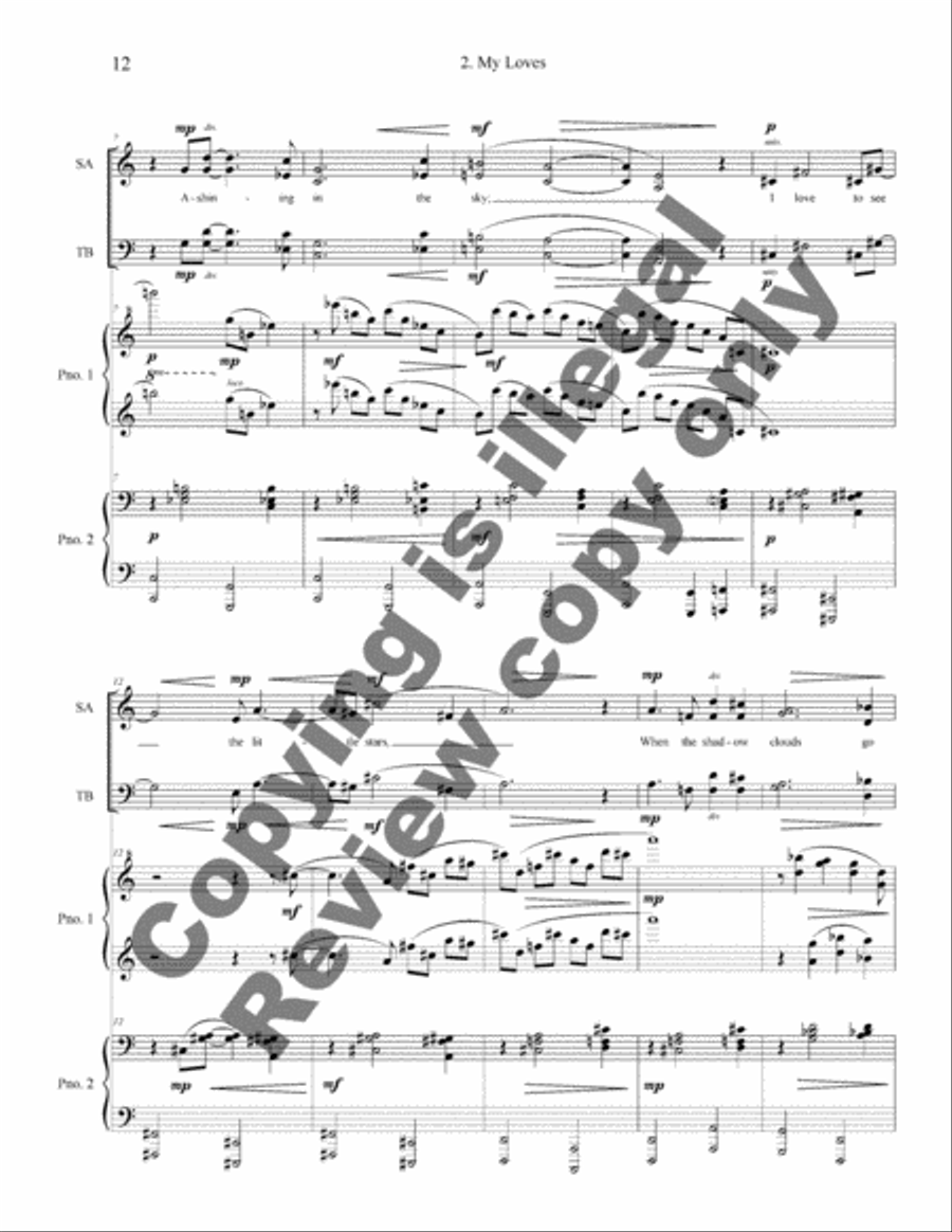 The Deepness of the Blue 4-Part scores gallery preview page 6