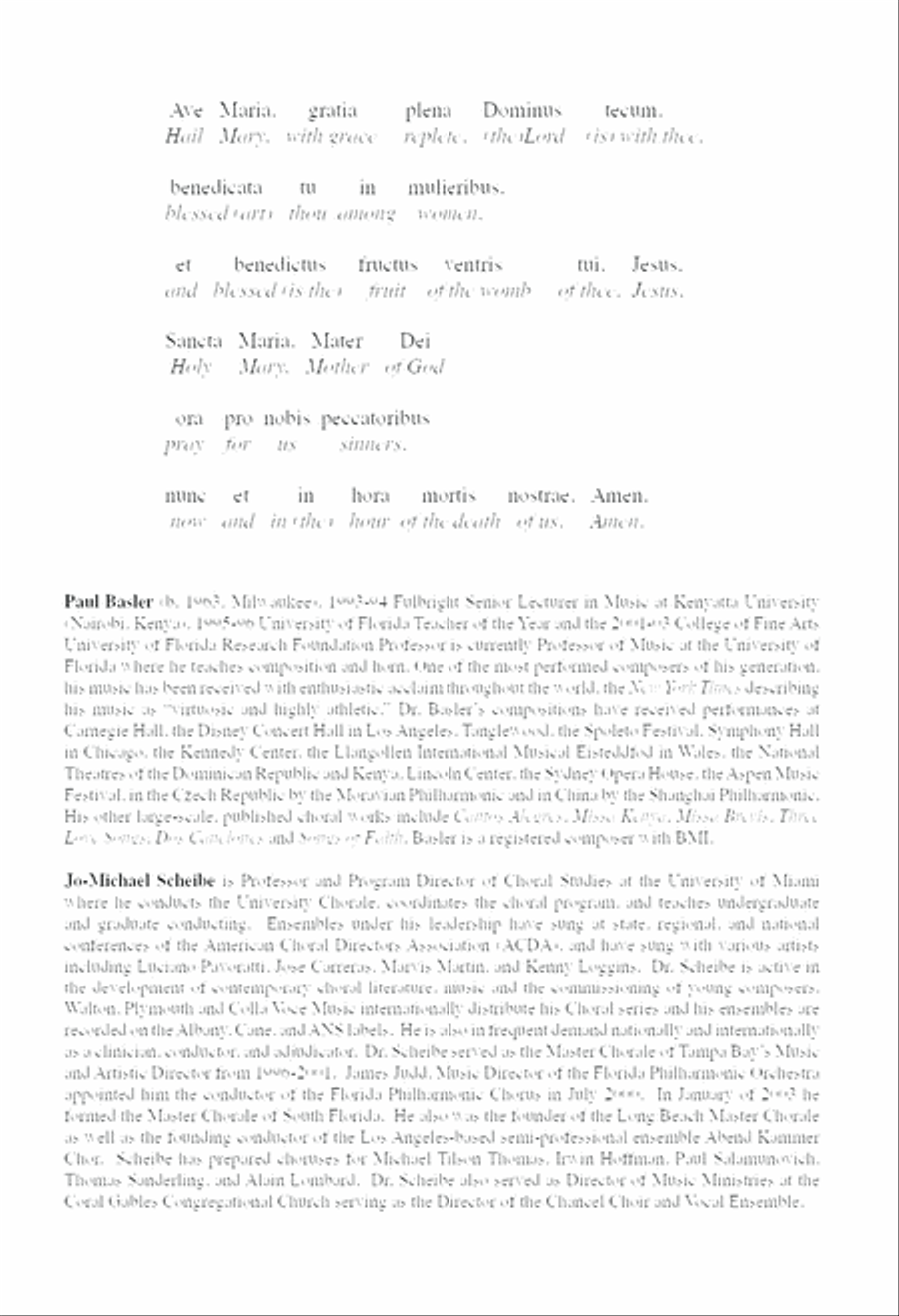 Ave Maria 4-Part scores gallery preview page 2