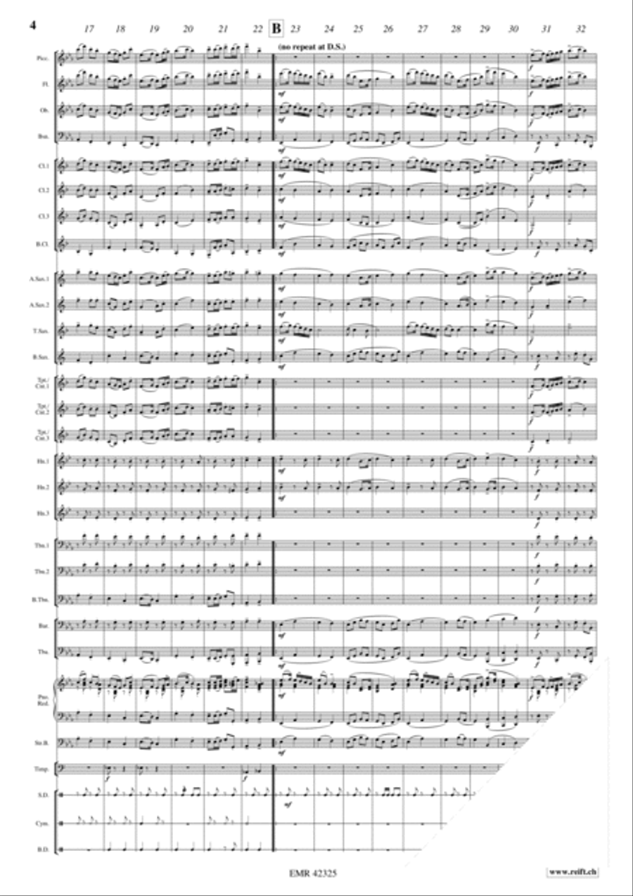 Royal Air Force March Past Concert Band scores gallery preview page 4