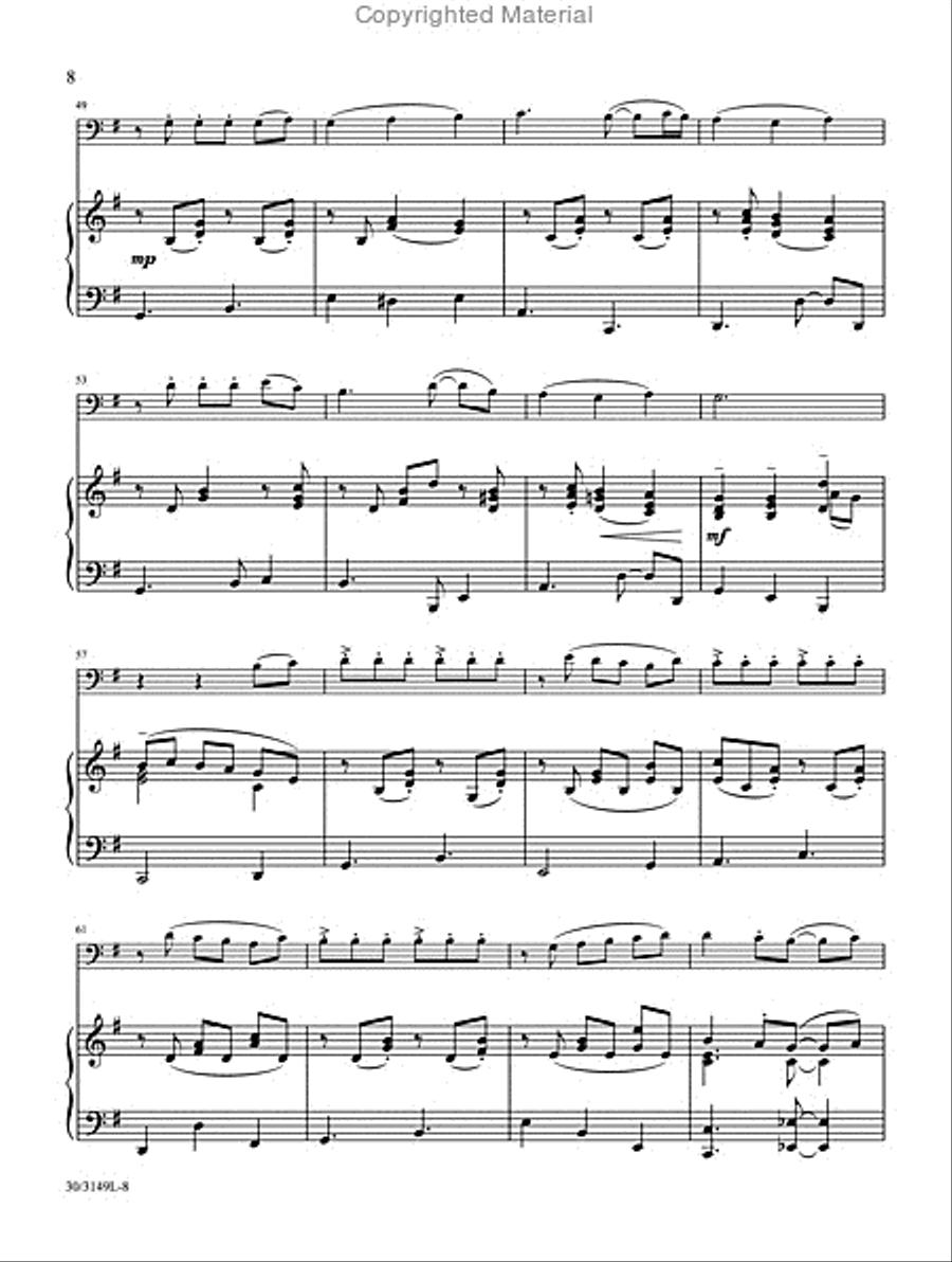 Trombone or Euphonium Solos for Worship, Vol. 2 Euphonium scores gallery preview page 6