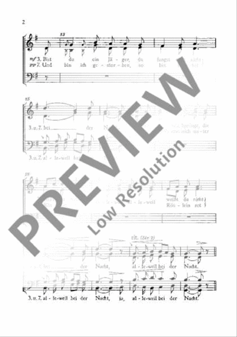Drei Volkslieder A Cappella scores gallery preview page 3