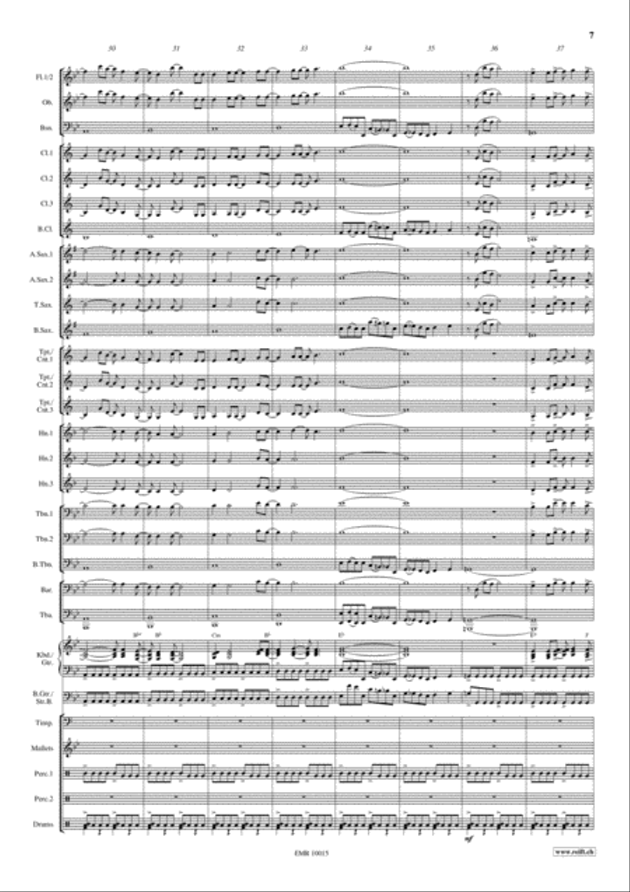 Training Montage Training Montage Concert Band scores gallery preview page 8