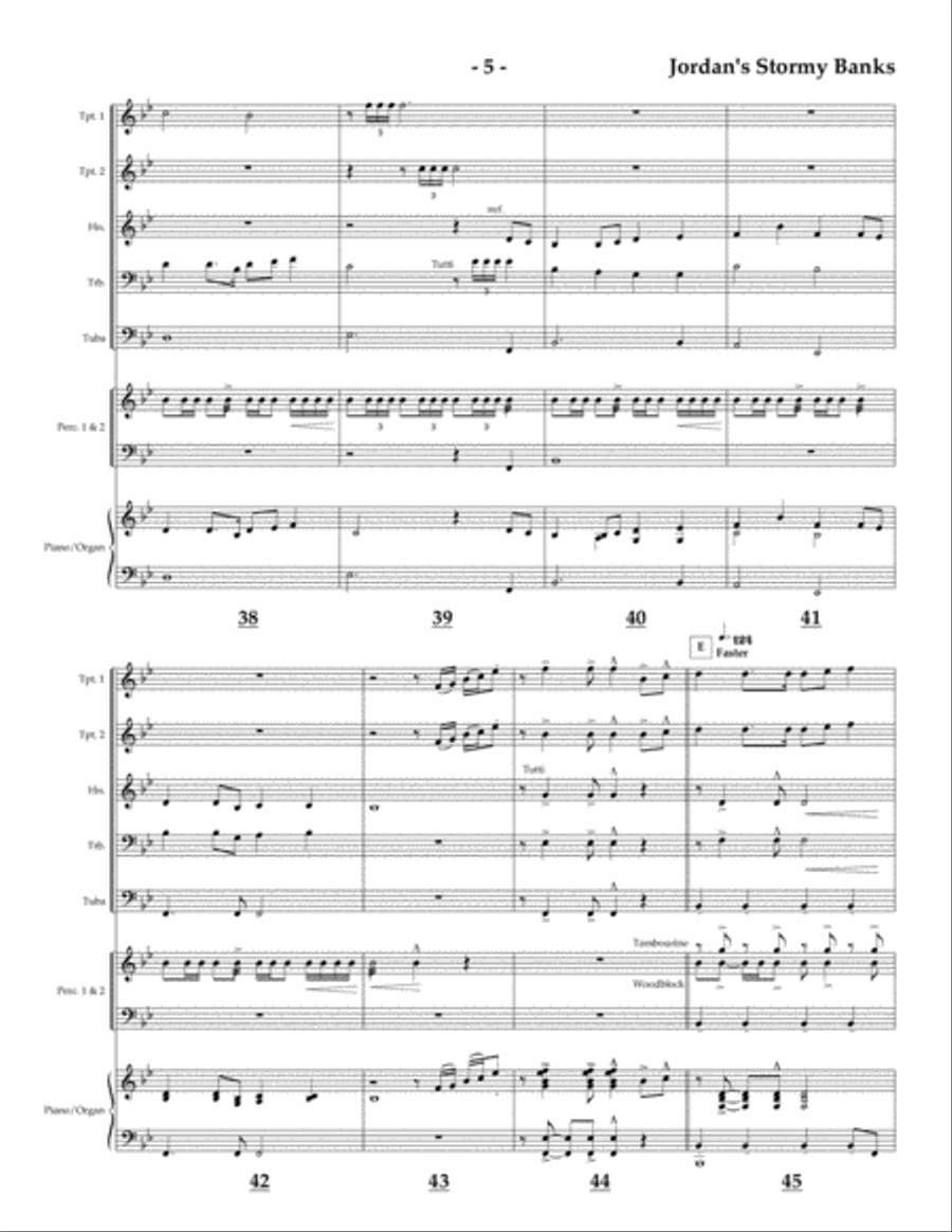 On Jordan's Stormy Banks for Brass Quintet image number null