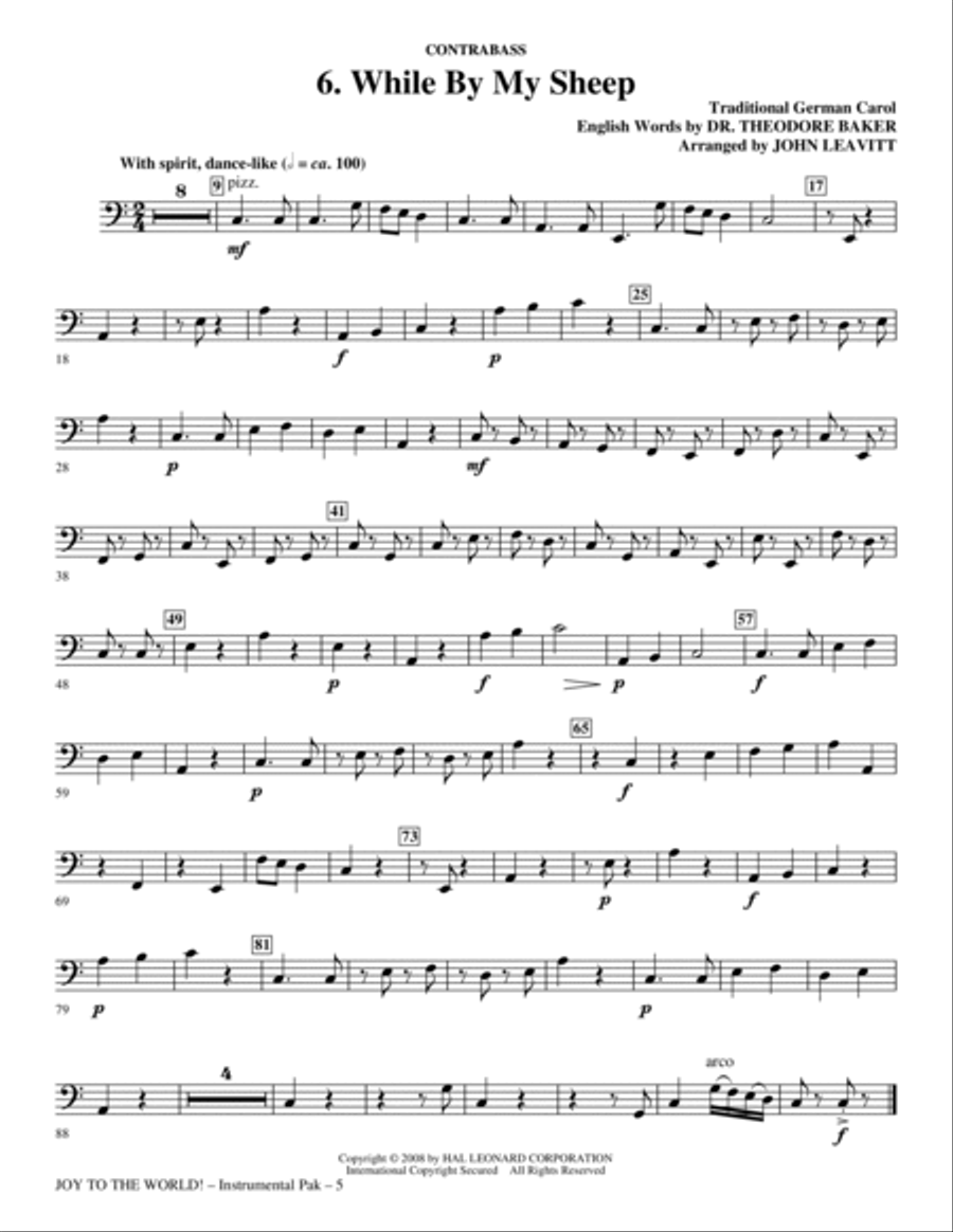 Joy To The World - Bass Joy To The World - Bass Choir scores gallery preview page 5