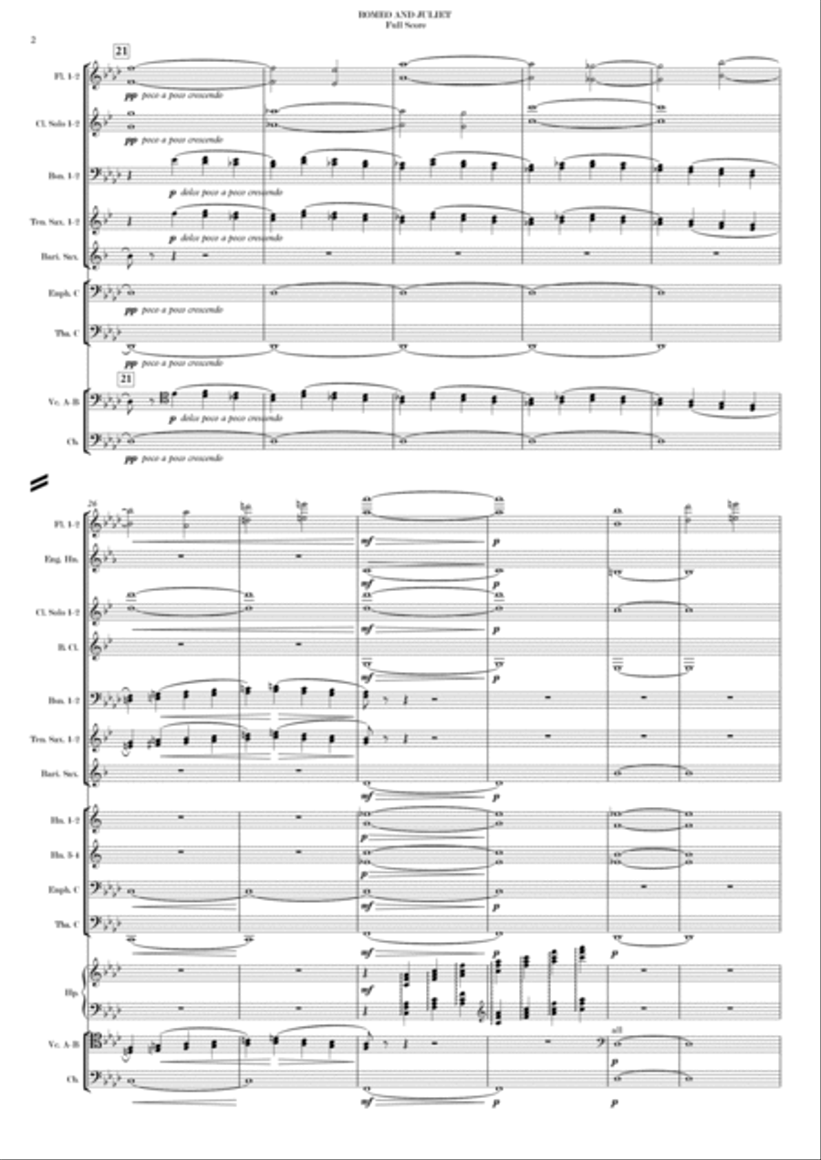 ROMEO AND JULIET - Fantasy Overture - P. I. TCHAIKOVSKY Concert Band scores gallery preview page 4
