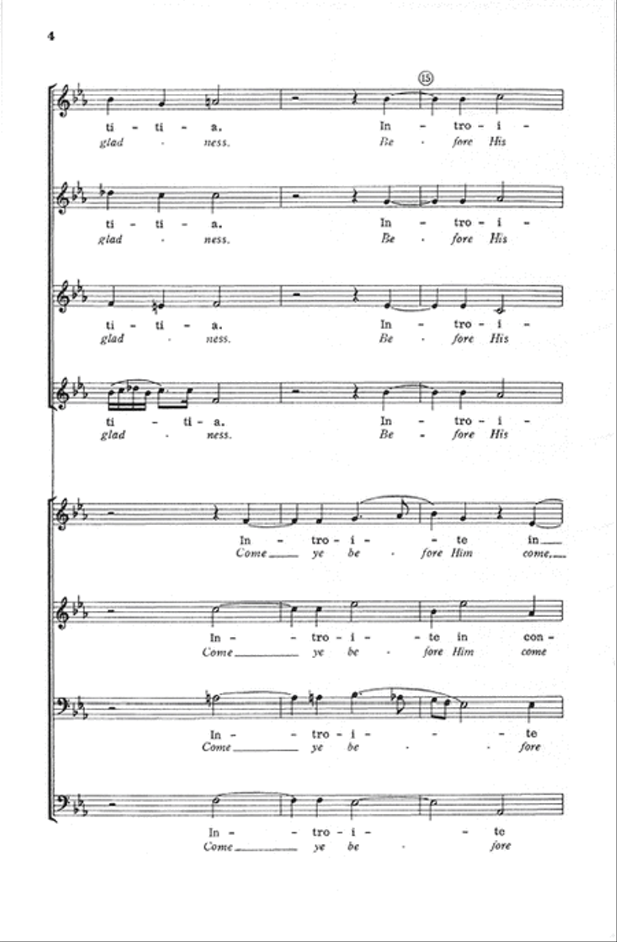 Jubilate Deo (Make a Joyful Noise Unto the Lord) Choir scores gallery preview page 4