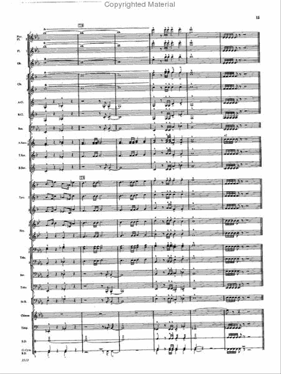 Fanfare and Ceremony Concert Band scores gallery preview page 14