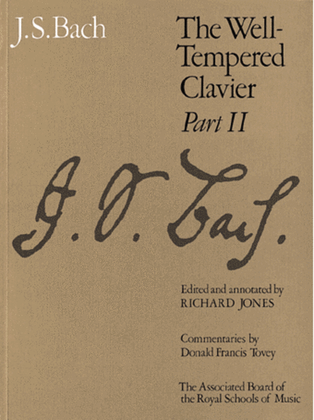 Book cover for The Well-Tempered Clavier, Part II