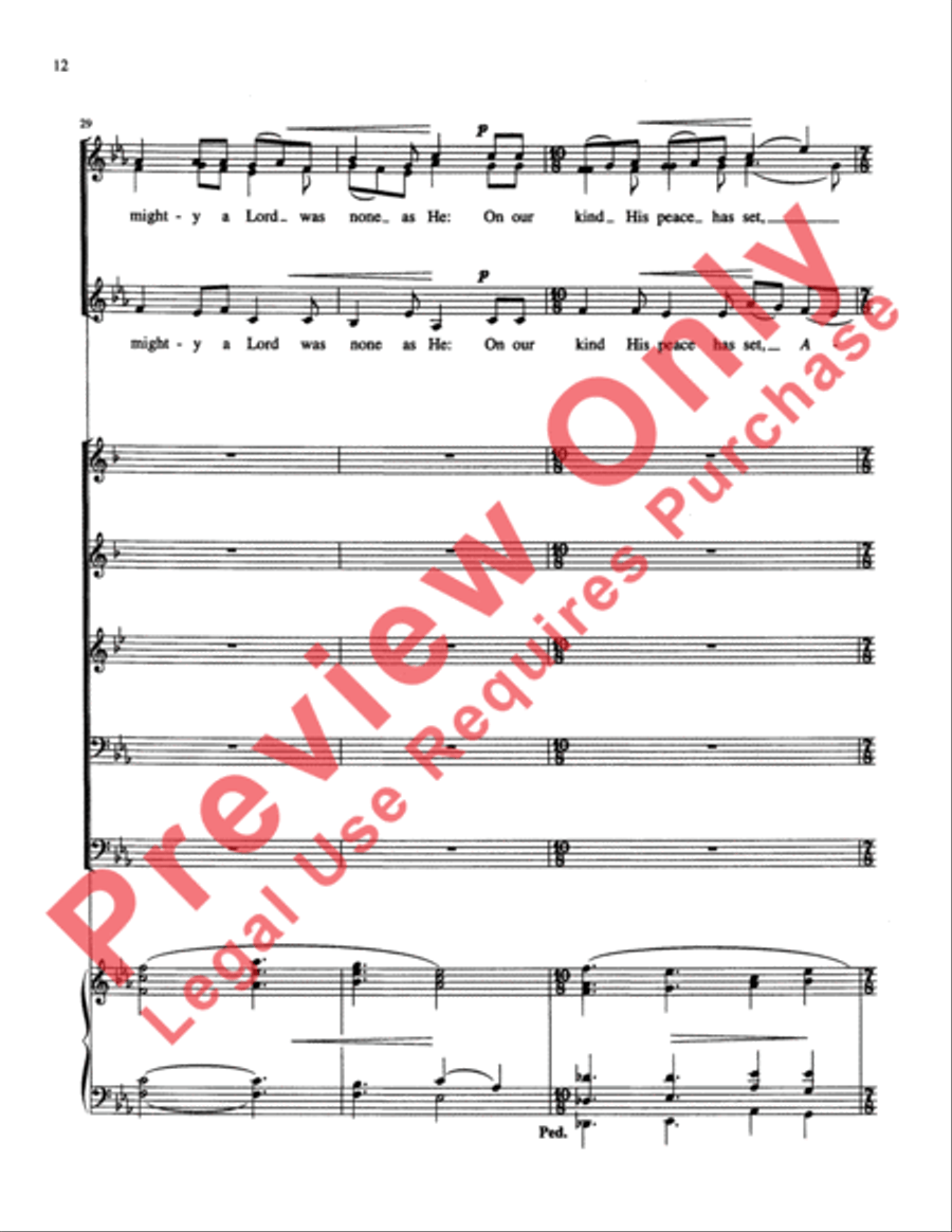 Make We Joy Now Choir scores gallery preview page 12