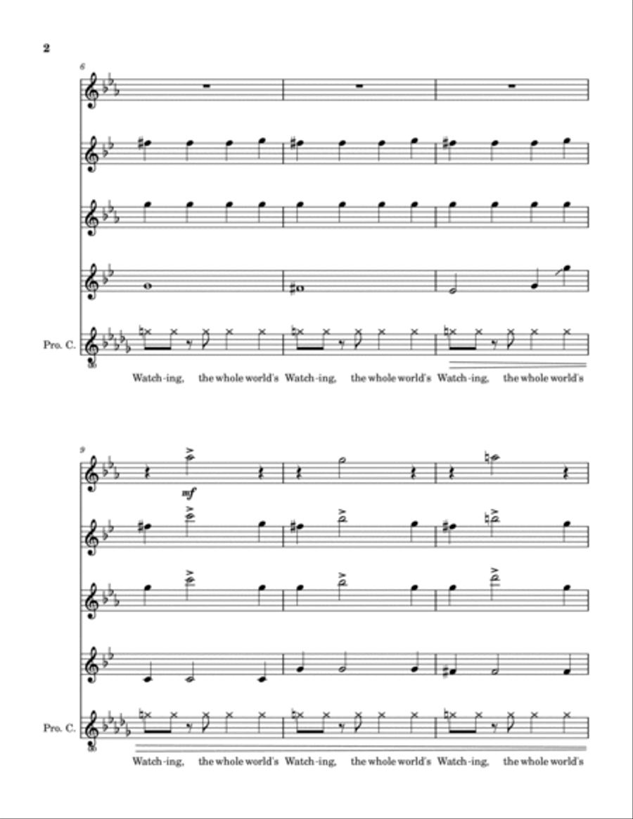 Someday (August 29, 1968) Saxophone Quartet scores gallery preview page 3