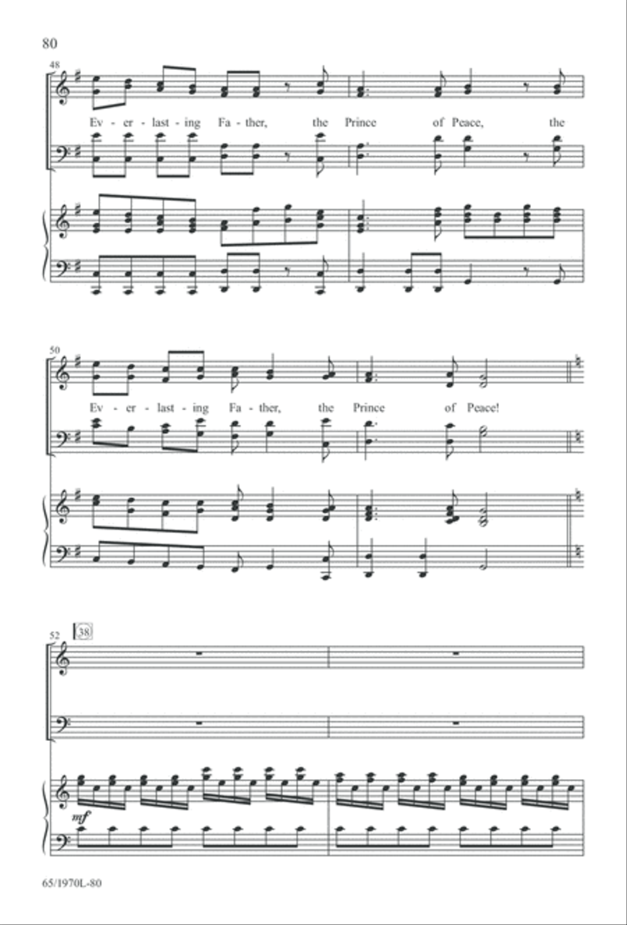 A Great and Mighty Wonder 4-Part scores gallery preview page 81
