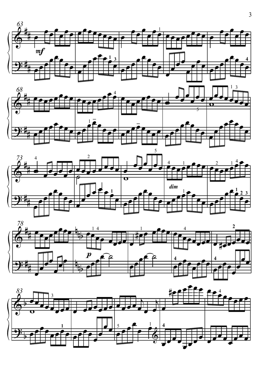 Five pieces for piano Piano Solo scores gallery preview page 3