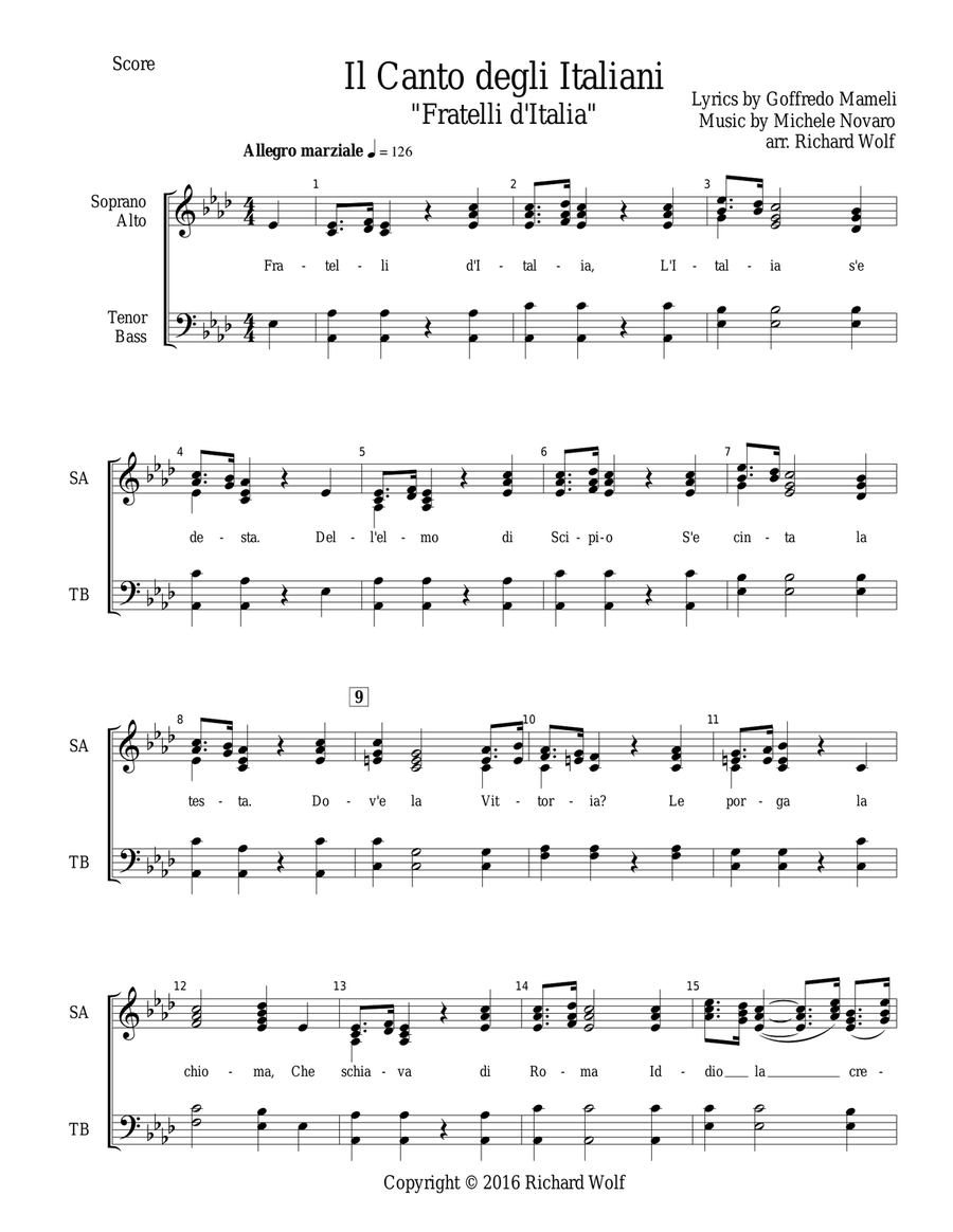 Italian National Anthem (
