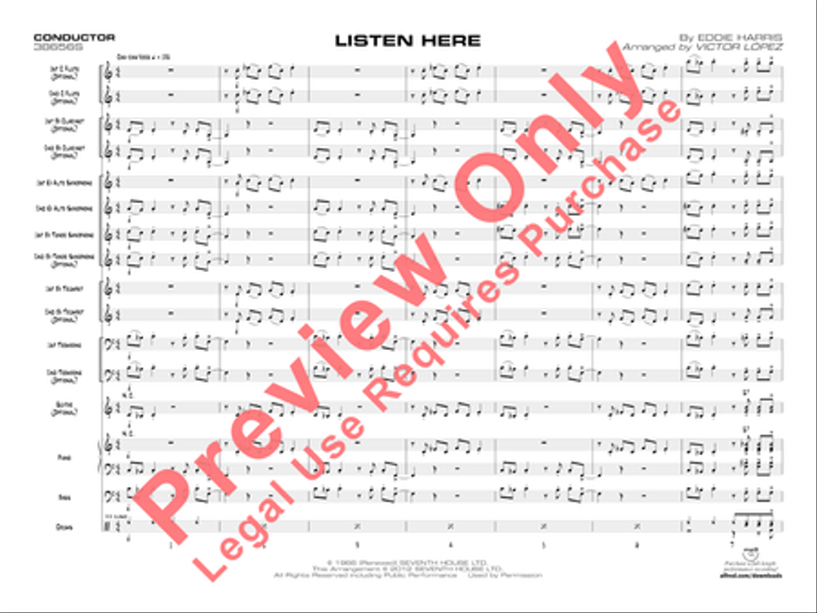 Listen Here Jazz Ensemble scores gallery preview page 4