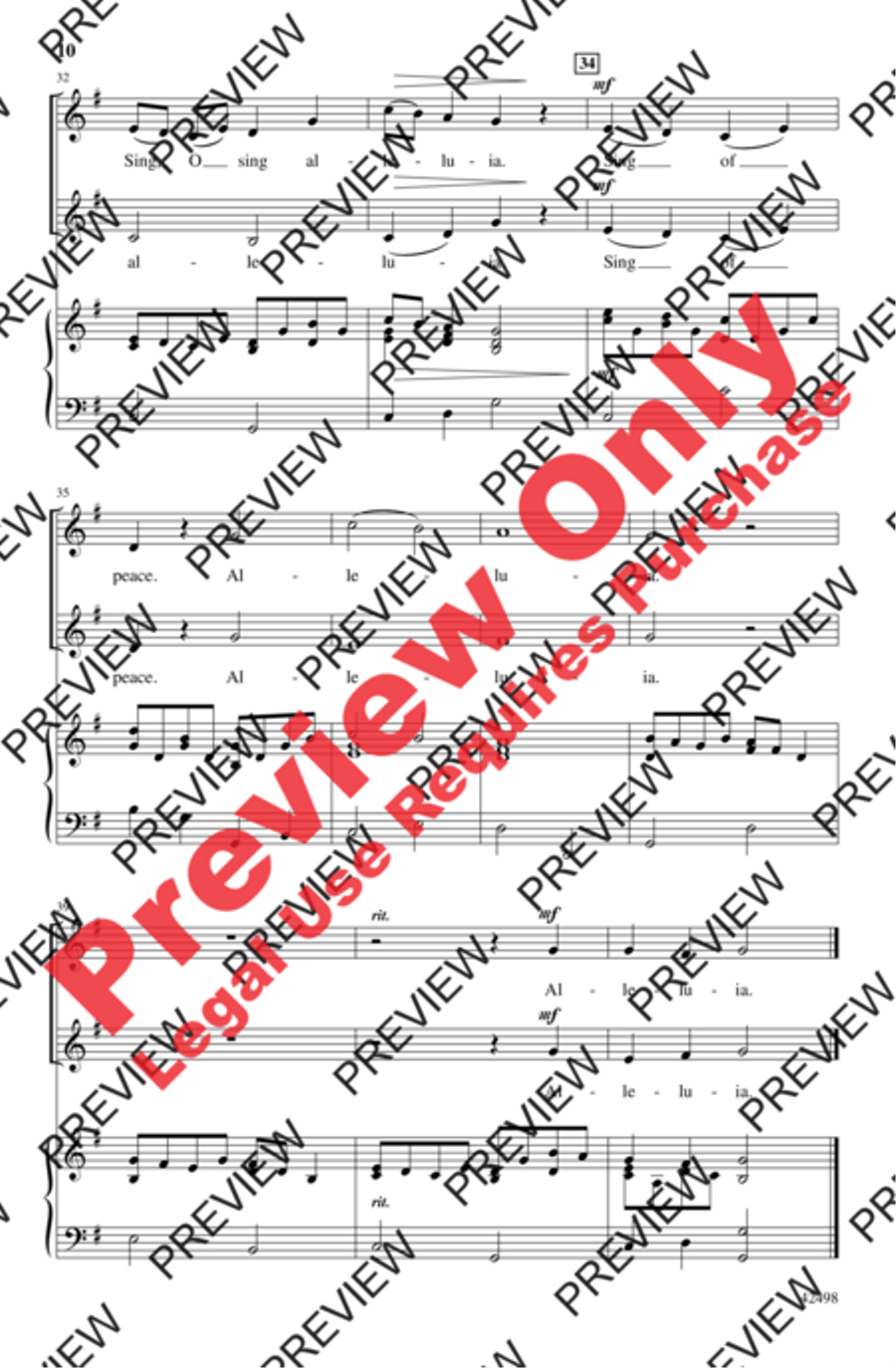Two Simple Songs for Children 2-Part scores gallery preview page 10