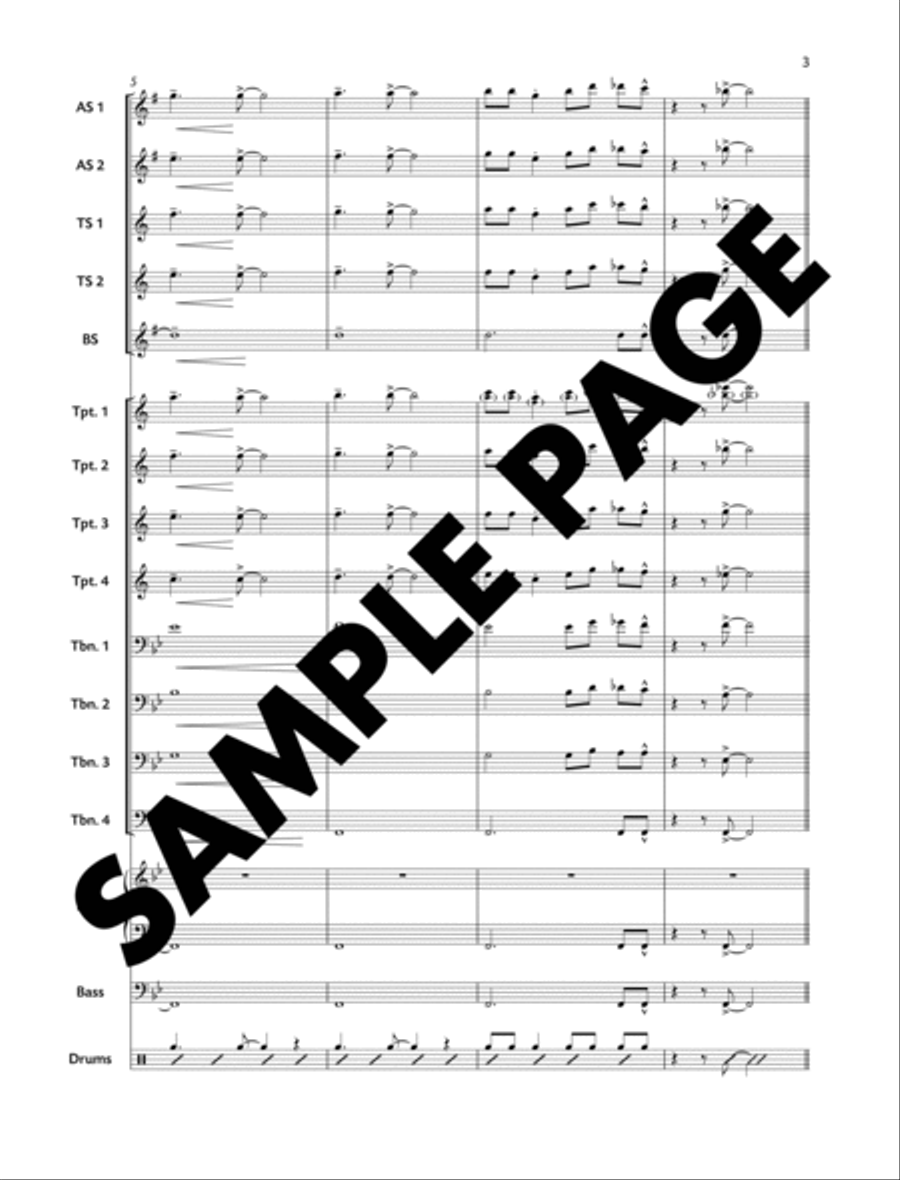 Cupid's Arrow Cupid's Arrow Jazz Ensemble scores gallery preview page 3