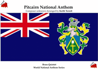 Pitcairn National Anthem for Brass Quintet