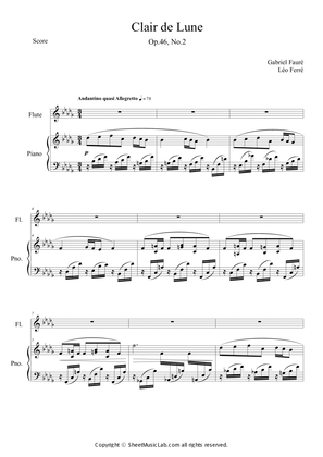 Clair de lune Op.46, No.2
