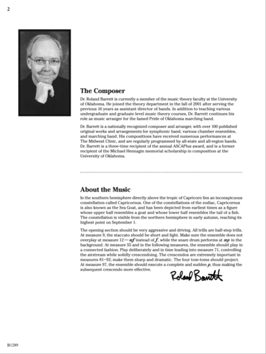 Capricorn Moon: Score Concert Band scores gallery preview page 2