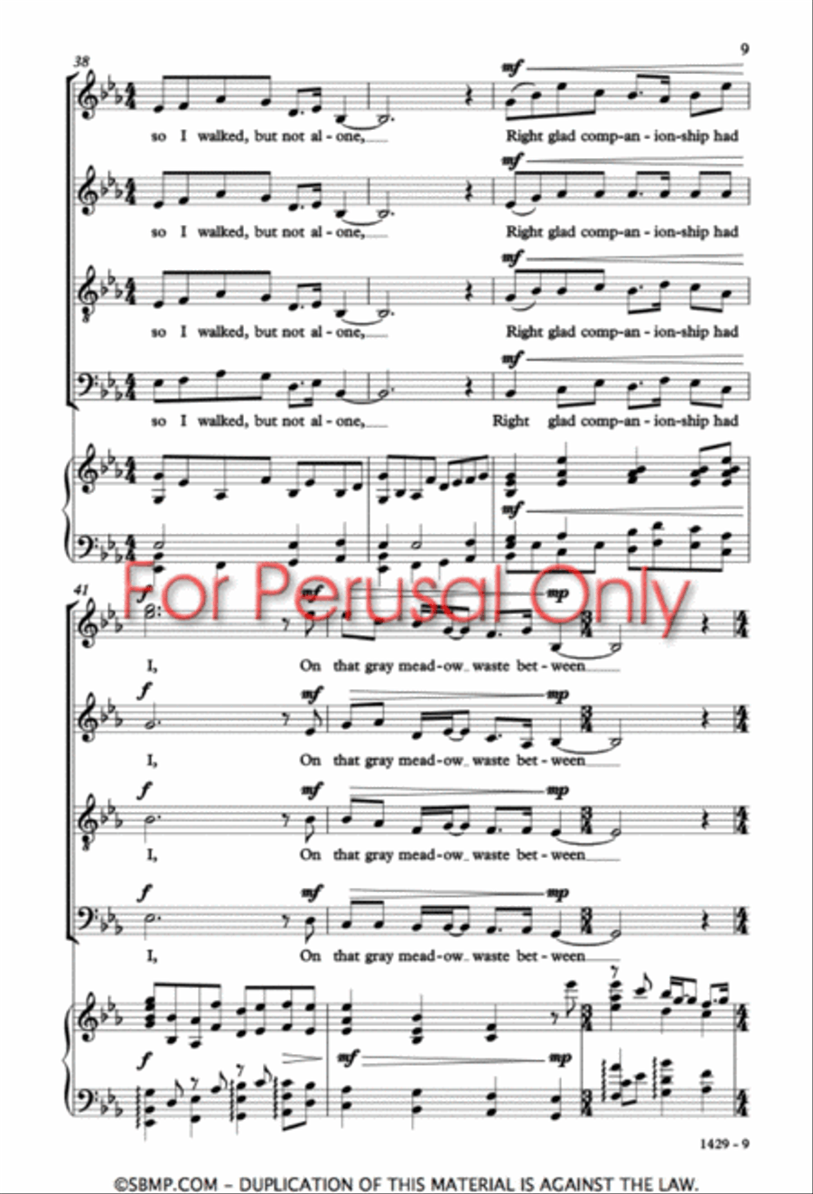 Companioned - SATB Octavo 4-Part scores gallery preview page 8