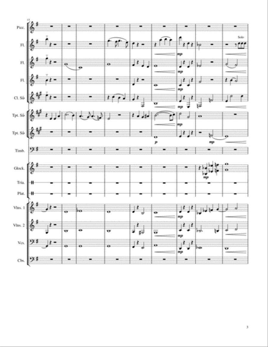 How Great Thou Art / Cuan Grande es Él Full Orchestra scores gallery preview page 3