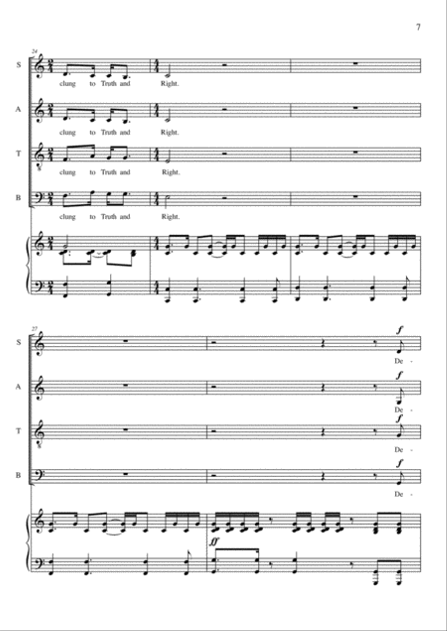 Row, Boys, Row 4-Part scores gallery preview page 7