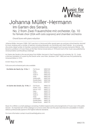 Johanna Müller-Hermann - Im Garten des Serails, Op. 10 No. 2 for female choir and chamber orchestra