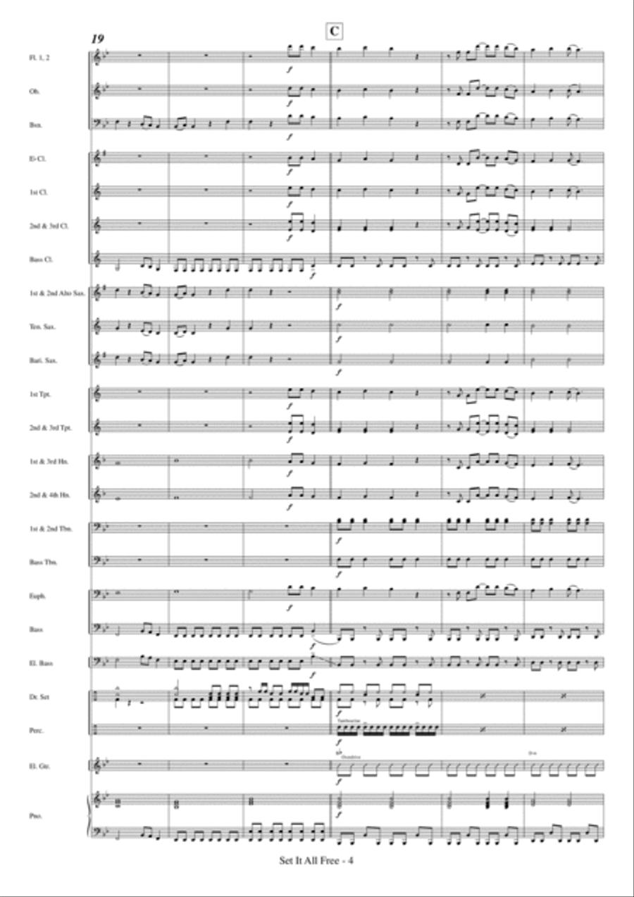 Set It All Free Concert Band scores gallery preview page 6