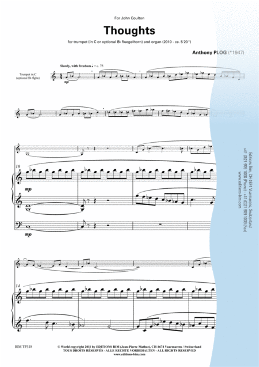Thoughts Thoughts Trumpet scores gallery preview page 2