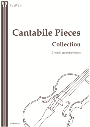 Violin Cantabile Pieces Collection, 2nd violin accompaniments