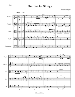 Overture for Strings No. 3 - Score Only