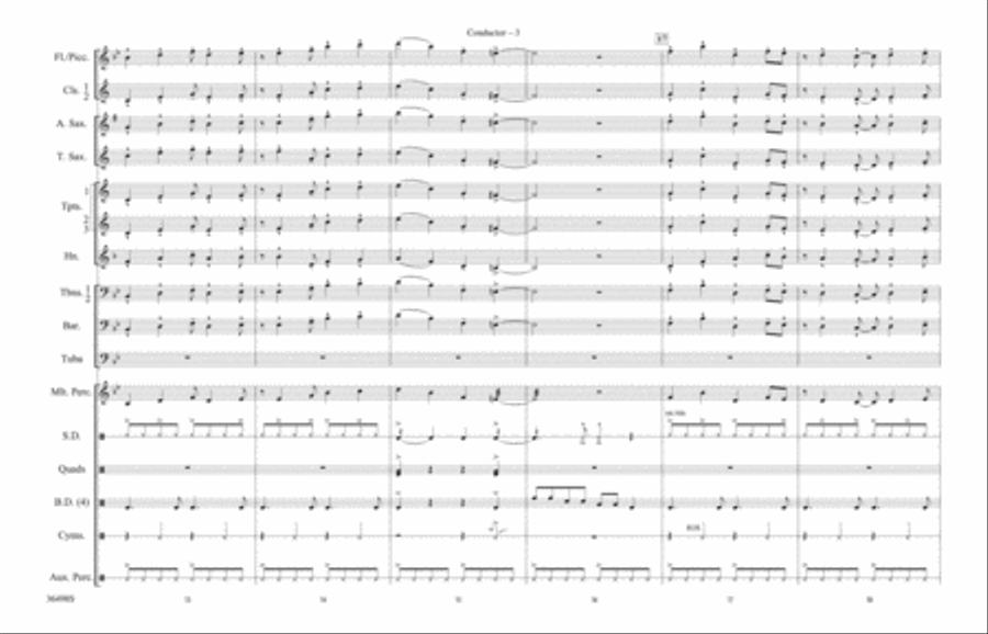 Coconut Champagne: Score Marching Band scores gallery preview page 3