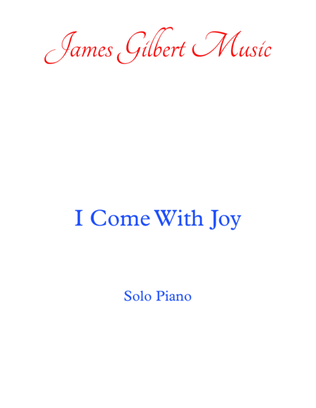 Book cover for I Come With Joy