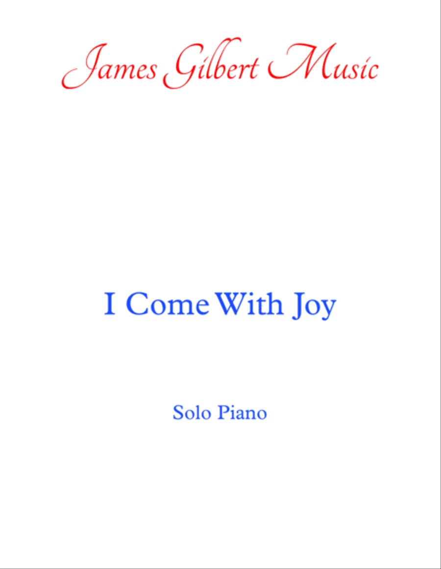 I Come With Joy I Come With Joy Piano Solo scores gallery preview page 1
