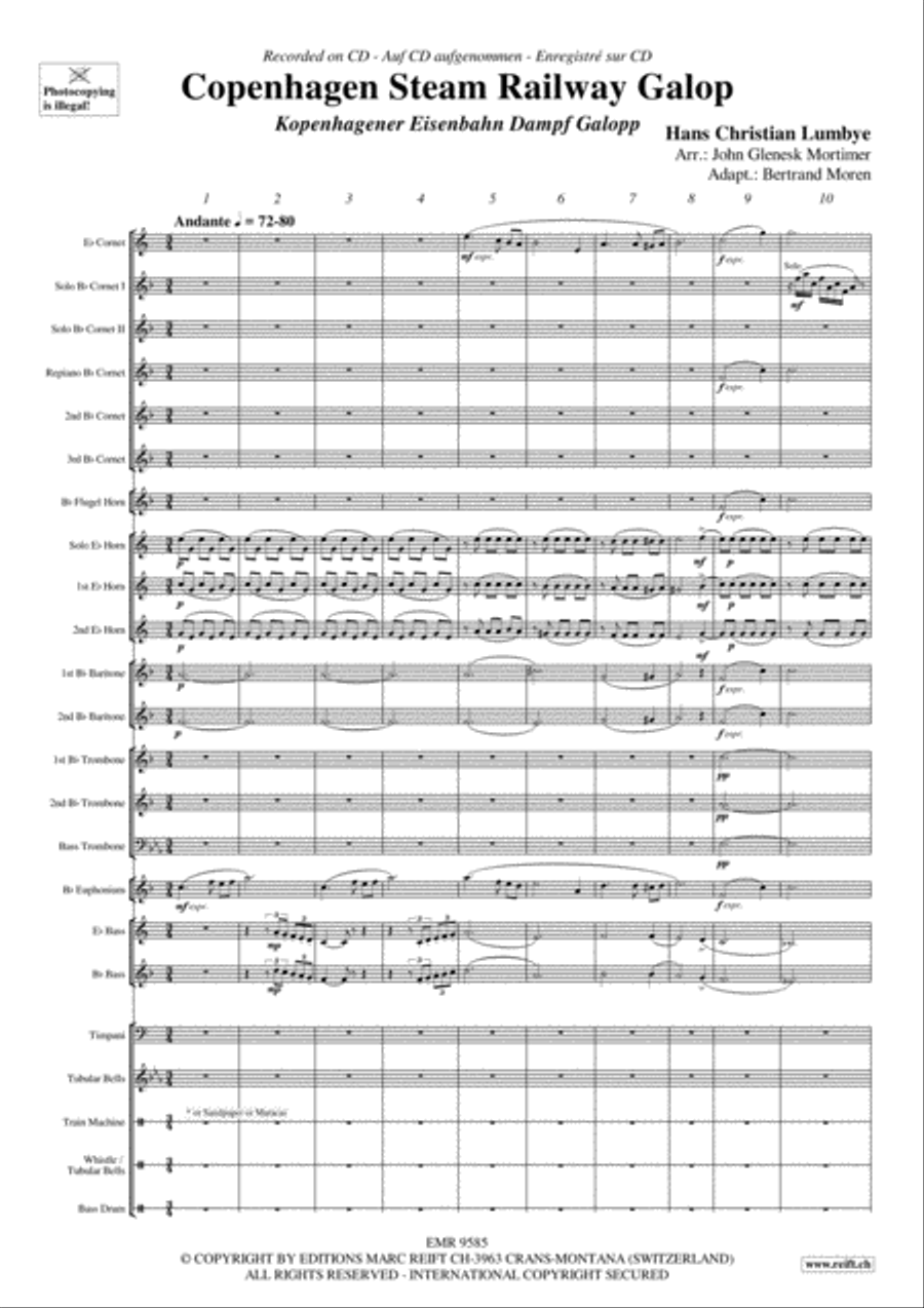 Copenhagen Steam Railway Galop Brass Band scores gallery preview page 4