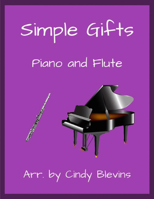 Book cover for Simple Gifts, for Piano and Flute