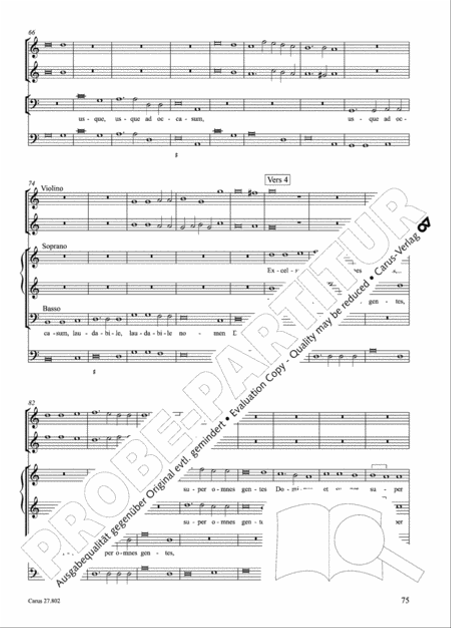 Salmi I (Selva morale e spirituale) Collection / Songbook scores gallery preview page 100