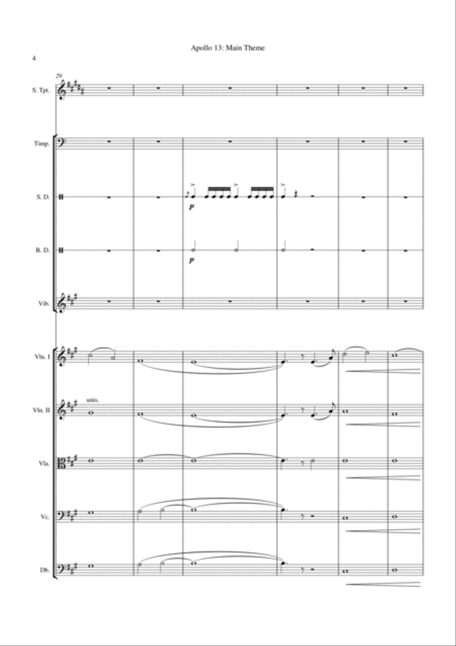 Main Title - Apollo 13 String Orchestra scores gallery preview page 6