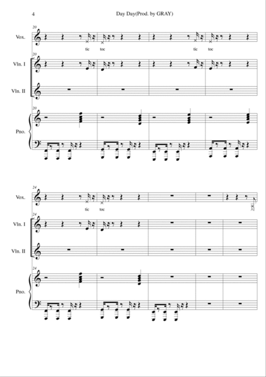 Day Day (Am) Voice scores gallery preview page 4
