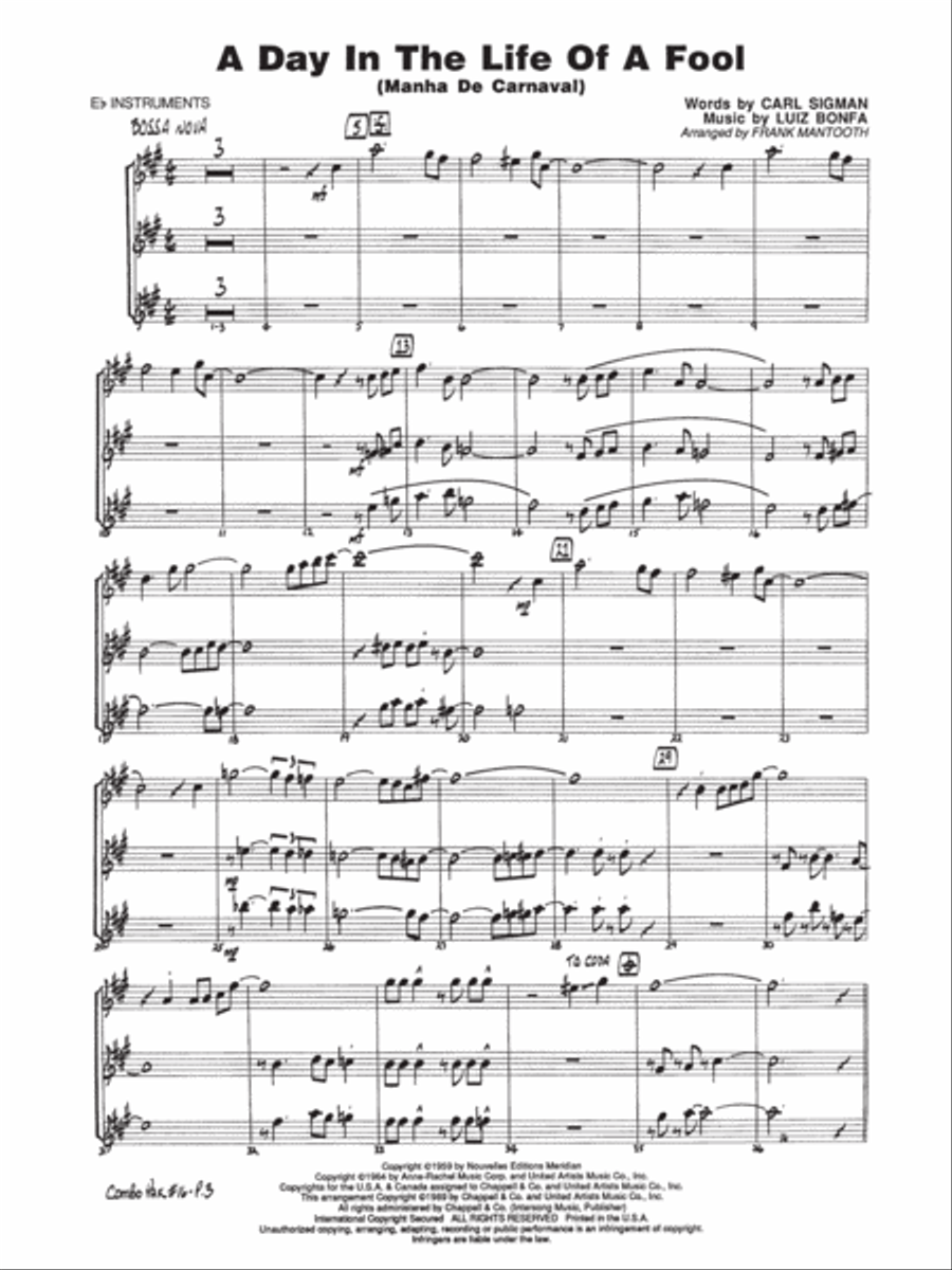 Jazz Combo Pak #16 - Eb Instruments Jazz Ensemble scores gallery preview page 3