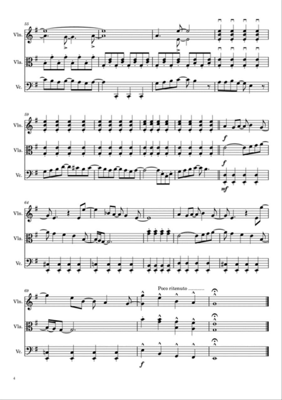 Eleanor Rigby String Trio scores gallery preview page 4