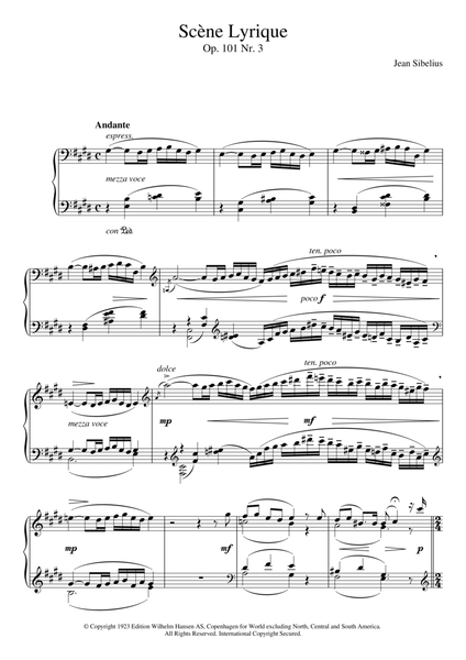 5 Morceaux Romantiques, Op.101 - III. Scene Lyrique