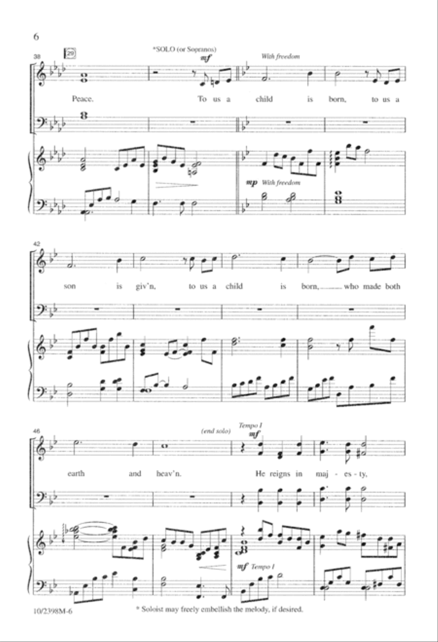A Christmas Praise 4-Part scores gallery preview page 6