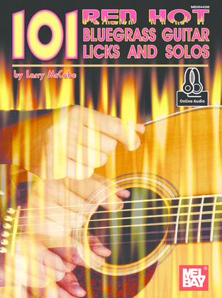 Book cover for 101 Red Hot Bluegrass Guitar Licks and Solos