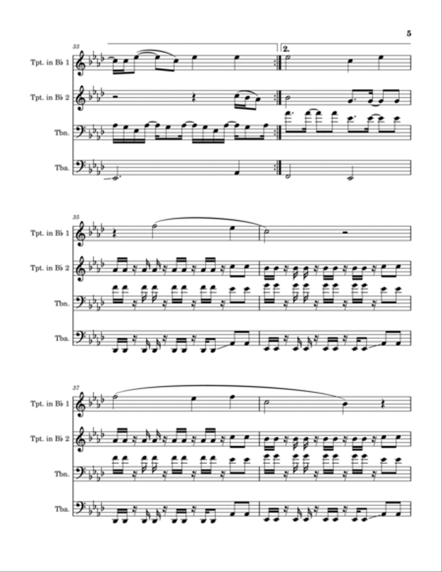 Then Christ Came Trombone scores gallery preview page 6